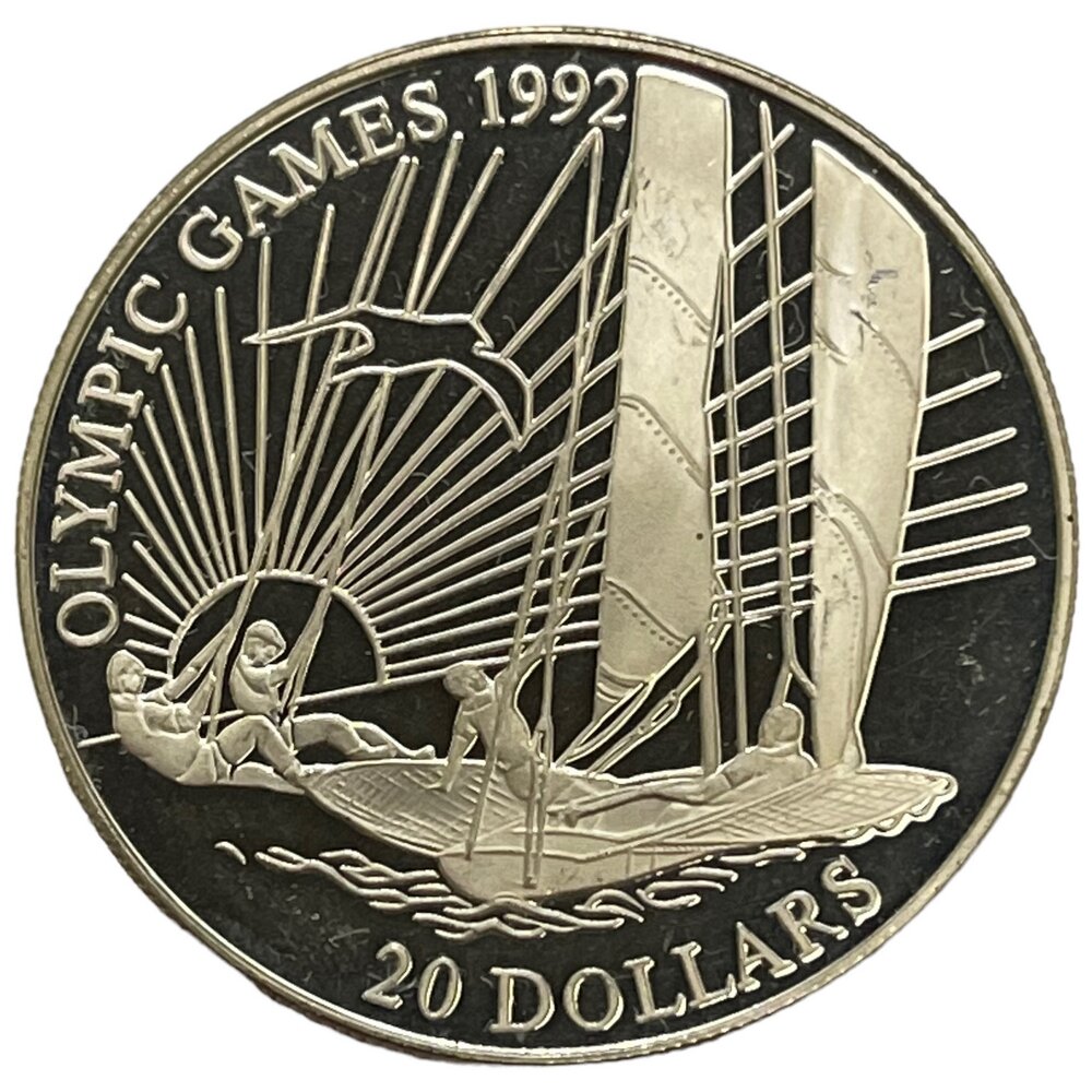 Кирибати 20 долларов 1992 г. (XXV Летние Олимпийские игры, Барселона 1992) (Proof)