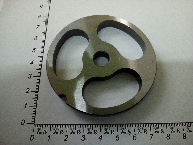 фото Решётка мясорубки Apach, Foodline, Gastromix, Gastrorag, Gastrotop, Gemlux, Grc, Hakka и др. #12/0 - ячейка 18x36mm (10632)