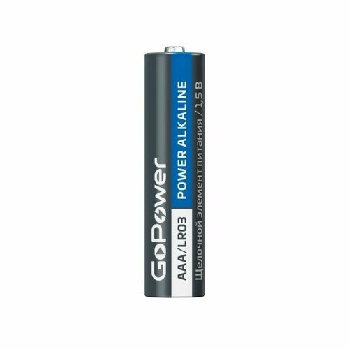 Батарейки GoPower LR03 AAA BL5 Alkaline 1.5V (5/50/600) батарейка aaa smartbuy one lr03 2b eco alkaline 4шт