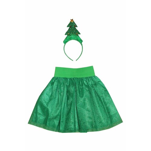 Карнавальный костюм детский Пышный комплект ёлочка зеленый LU2712 InMyMagIntri 98-104cm карнавальный костюм детский зеленая ёлочка с блесками lu1710 2 inmymagintri 88 98cm
