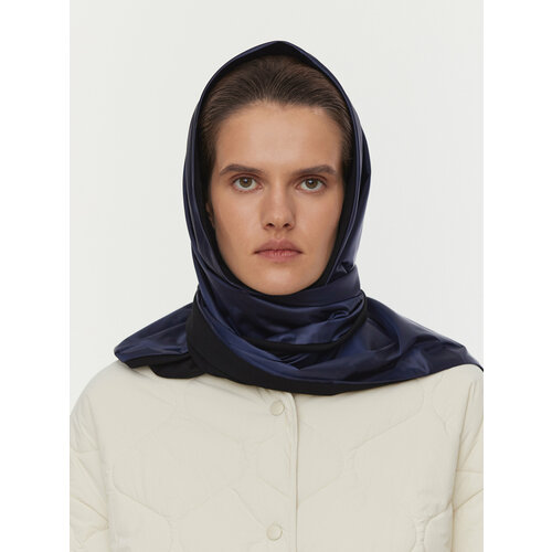 Косынка UNU, 120х90 см, синий, черный