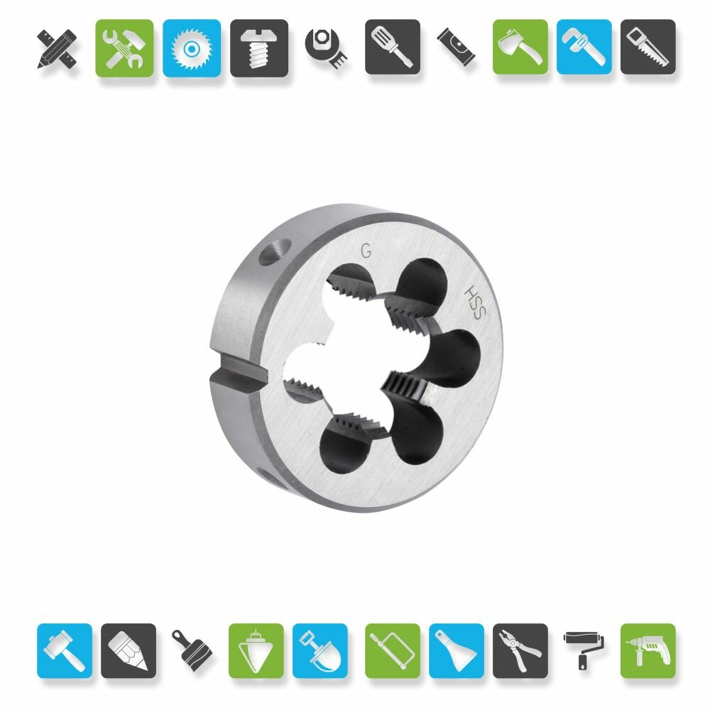 фото Плашка трубная G 1/4"