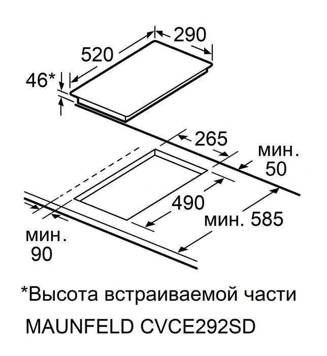 Электрическая варочная панель MAUNFELD CVCE292SDBK - фотография № 8