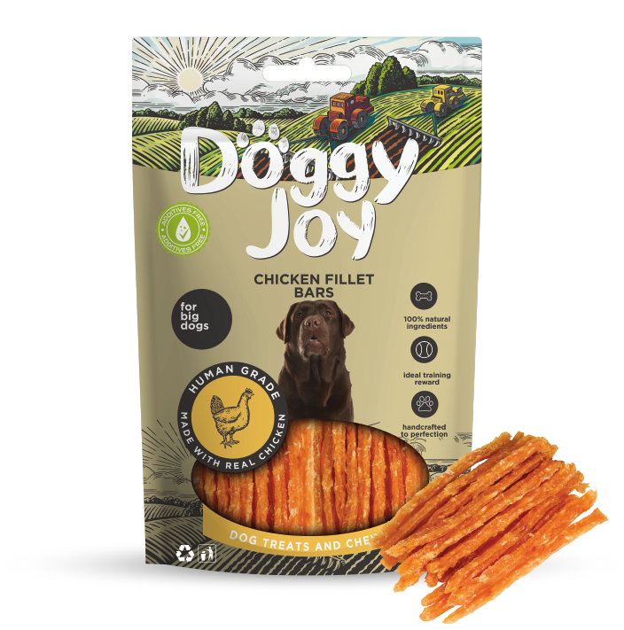 Лакомство для собак Doggy Joy "Полоски куриного филе" 90г