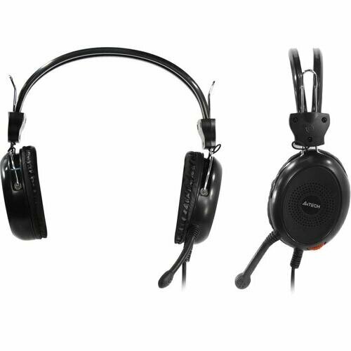Наушники с микрофоном A4Tech HS-30 шнур 2м с регулятором громкости 206700₽