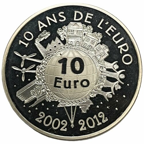 Франция 10 евро 2012 г. (Сеятель, 10 лет евро) (Proof) austria 2012 regional series carinthia 10 euro commemorative coin genuine euro collection real original coins