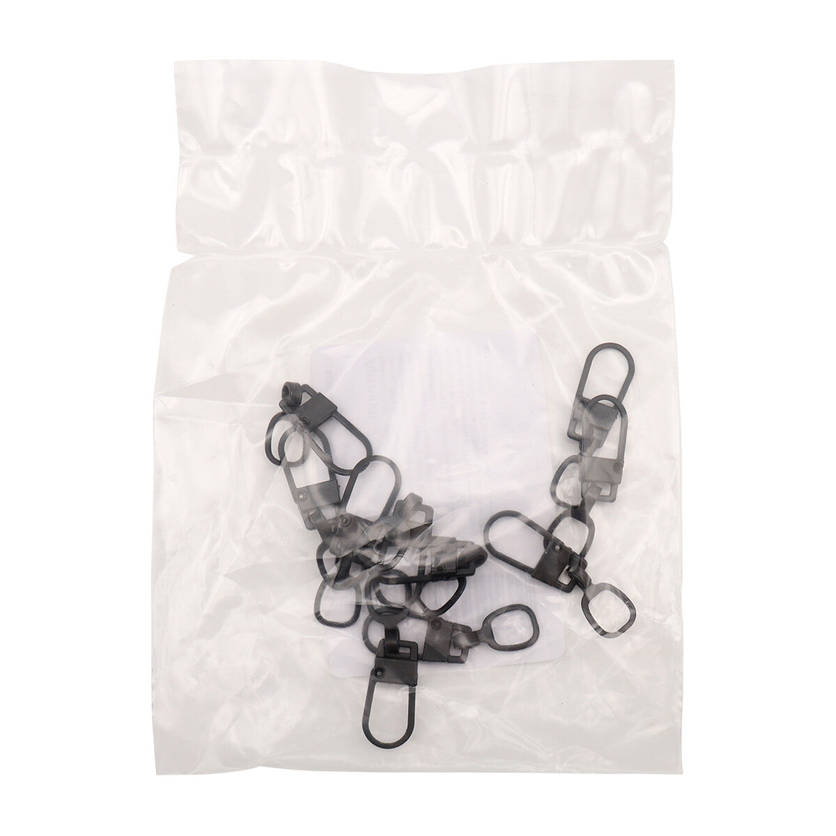 Пуллер для молнии с карабином, 9х31 мм, 10 штук, металлический, Айрис — фото 1