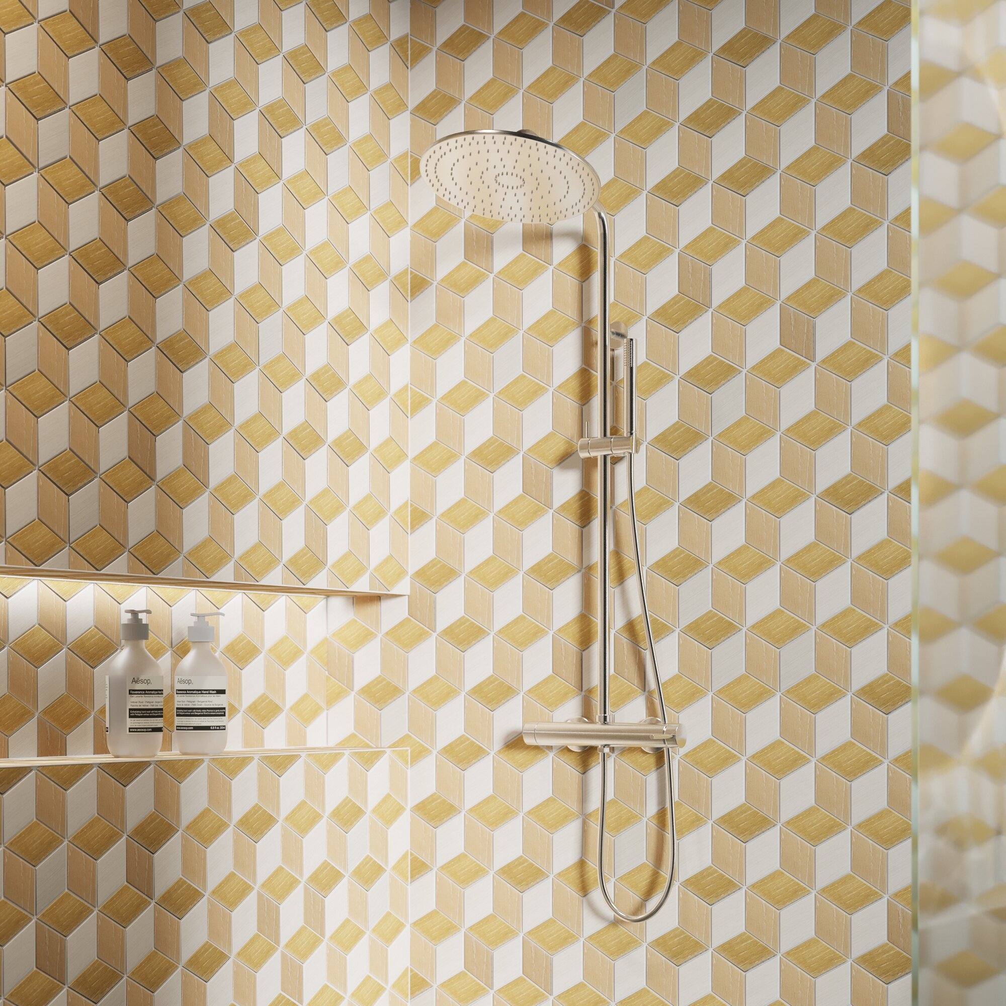 фото Мозаика фарфоровая Artens Living 30.9x26.4 см цвет коричневый