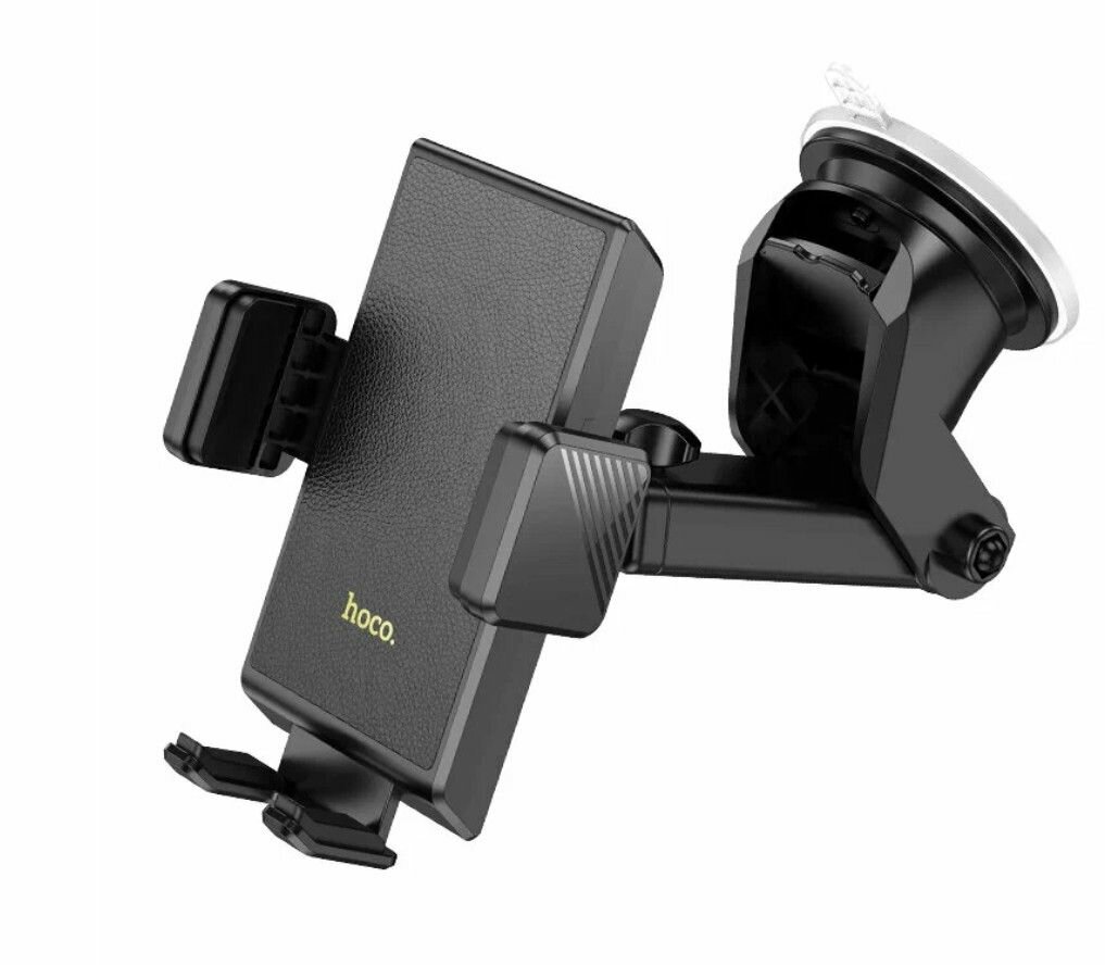 Держатель телефона, на присоске /черный/ HOCO H49 — фото 1