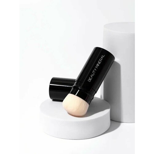 Выдвижная Кисть кабуки с крышкой для минерального макияжа, пудры, румян, тонального крема линейки BEAUTY MINERAL PREMIUM