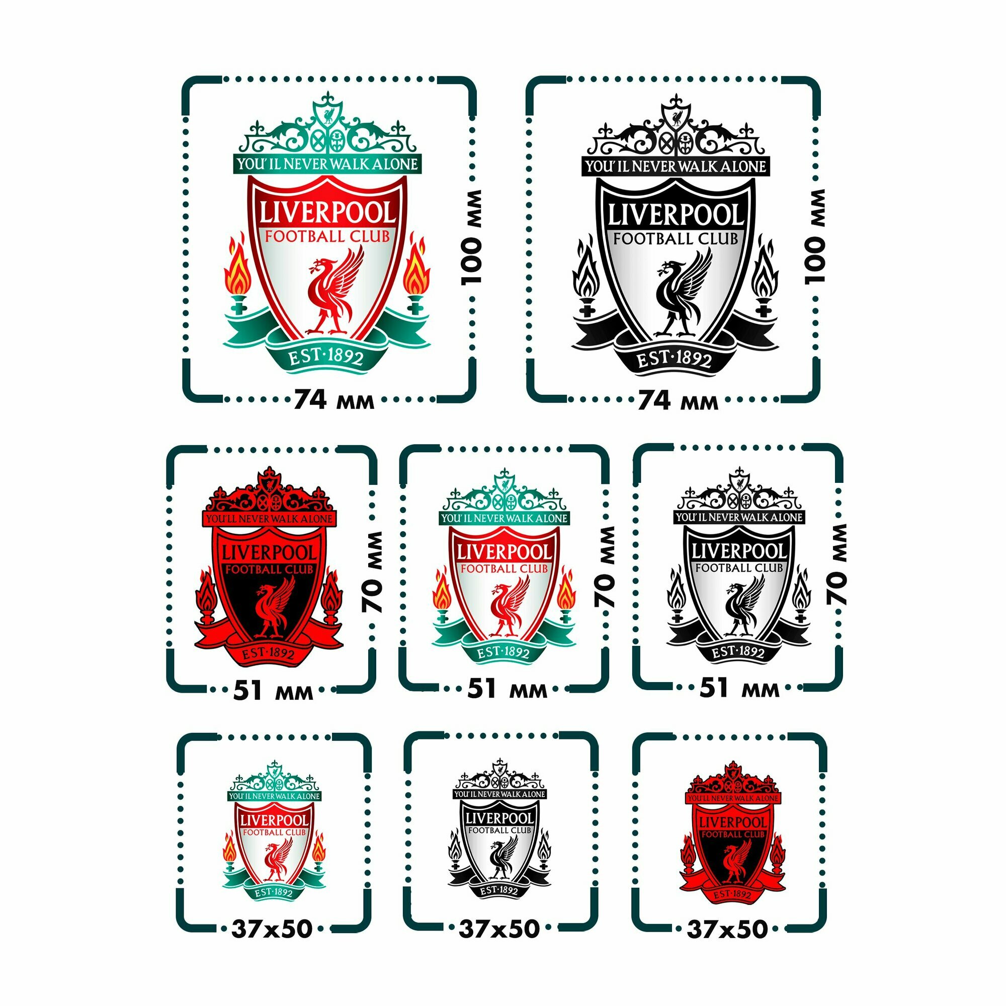 Термонаклейка на одежду Ливерпуль — фото 1