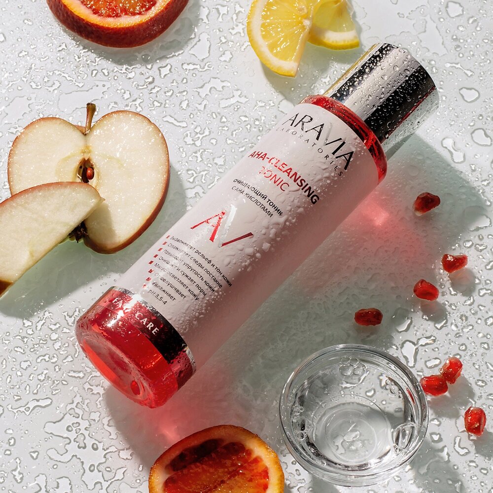 Тоник ARAVIA Laboratories Очищающий с AHA-кислотами AHA-Cleansing Tonic, 250 мл