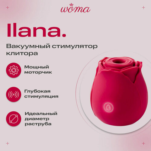 Изображение товара Вакуумный стимулятор Woma Ilana, для клитора и сосков, красный