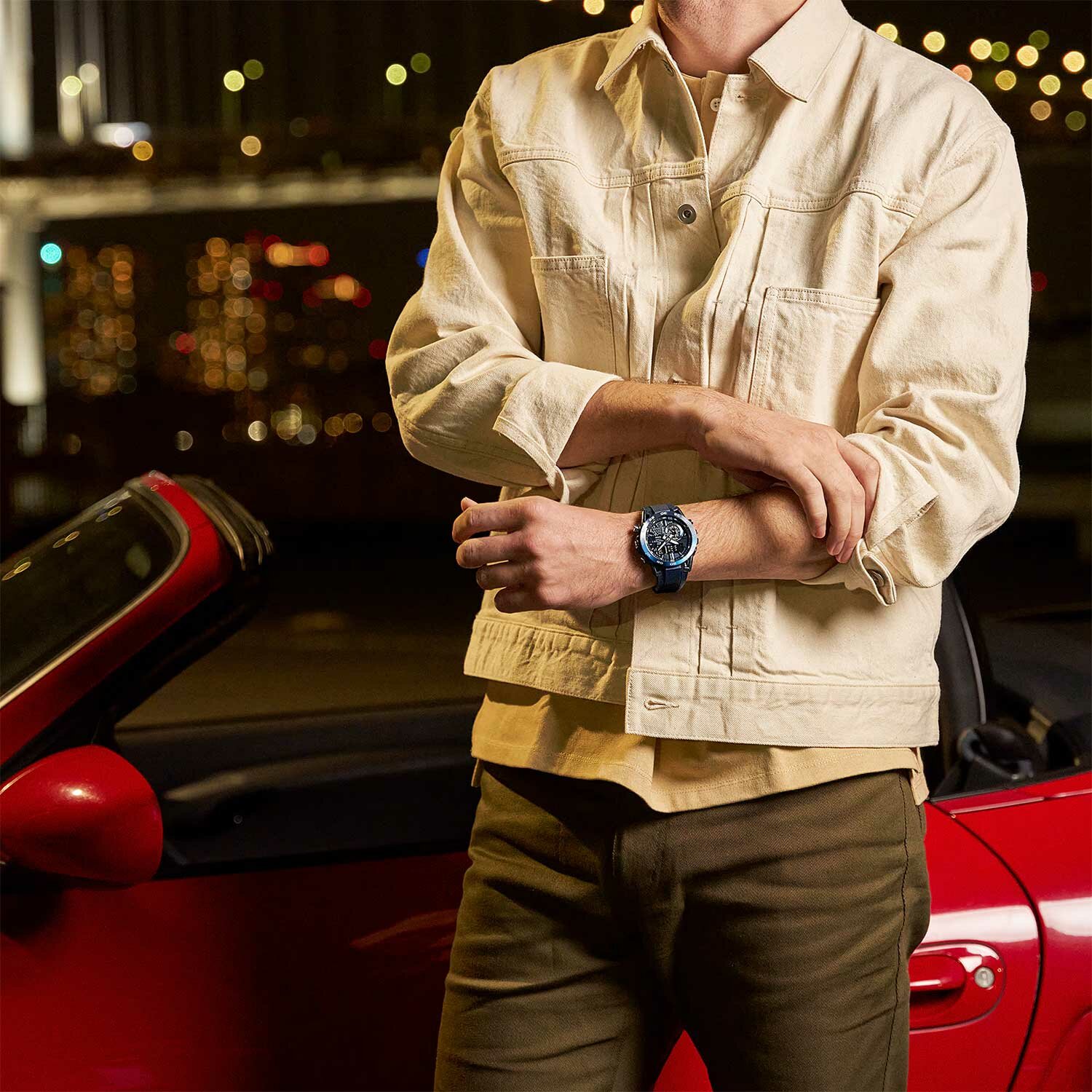 Наручные часы CASIO, черный, бирюзовый — фото 1