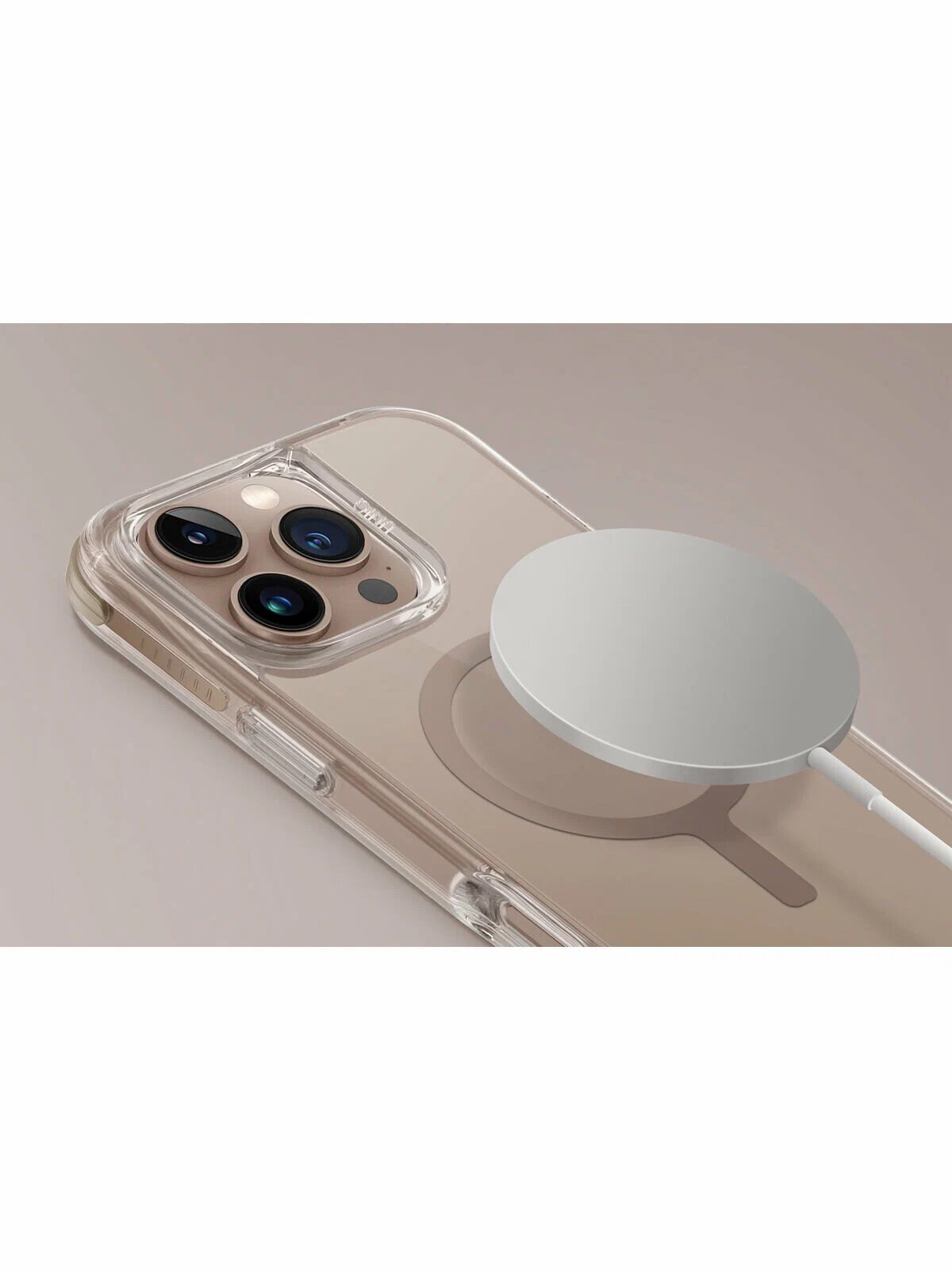 Чехол Uniq для iPhone 16 Pro Max 6.9" Combat AF, цвет благородный золотой (TAUPE GOLD) — фото 1