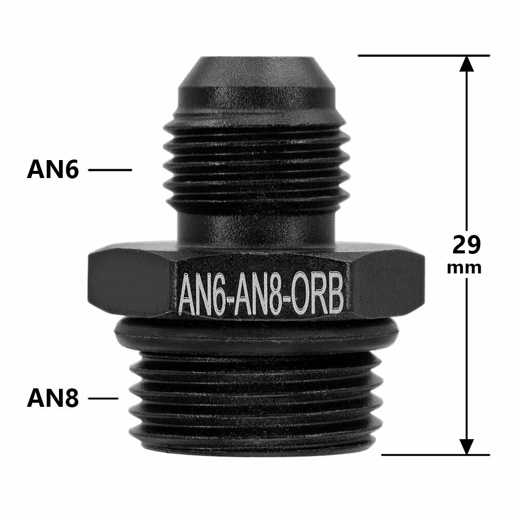 Адаптер AN6-AN8-ORB, черный