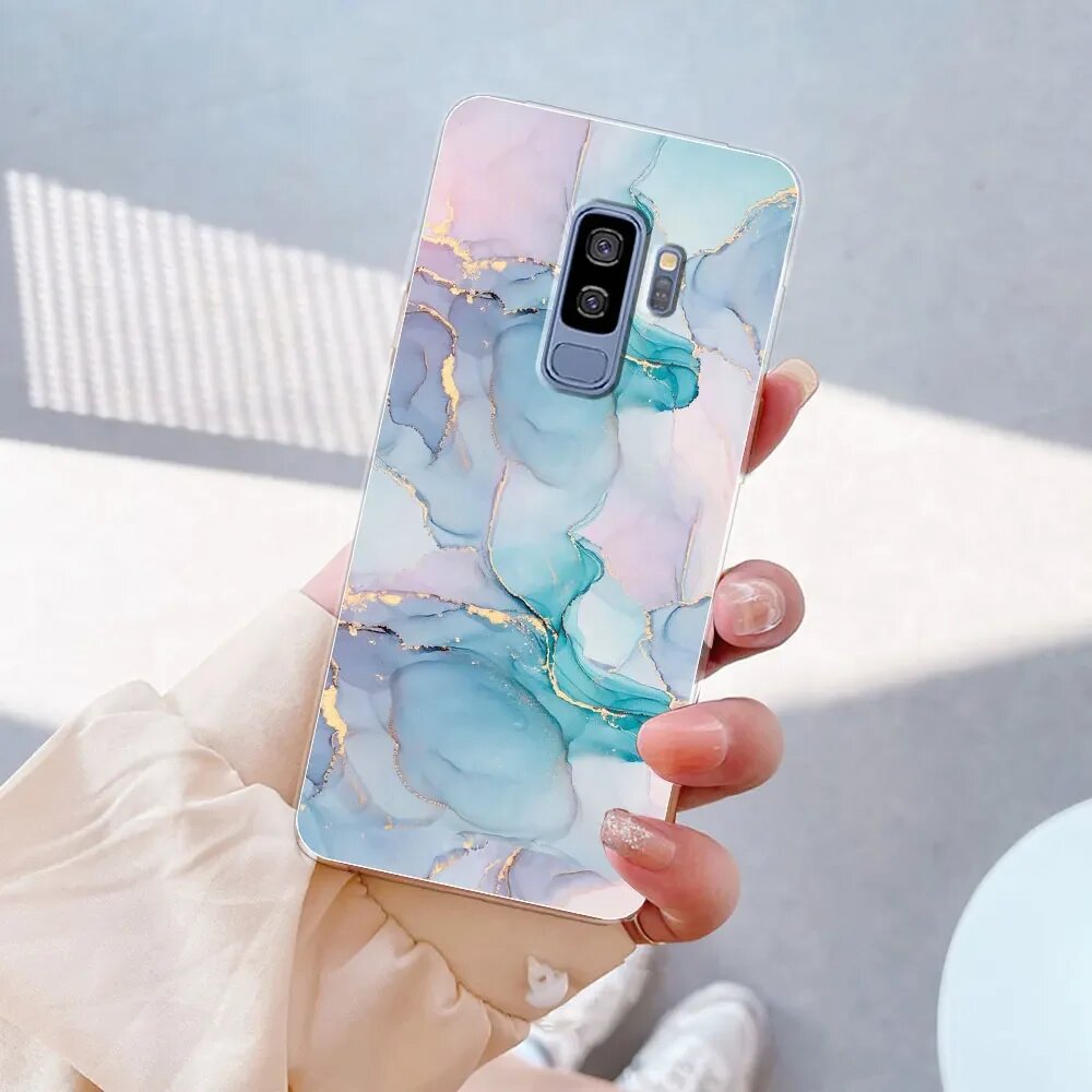 Чехол для Samsung Galaxy S9 Plus TM2027, мрамор