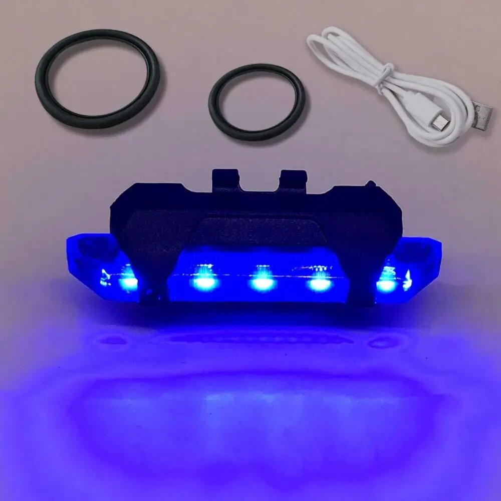 Велофонарь USB перезаряжаемый, синий