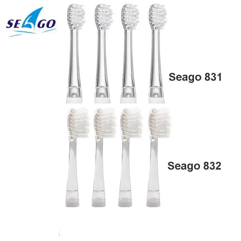 Сменные насадки Seago SG-831/832 для детских электрощёток Seago 831 832-4