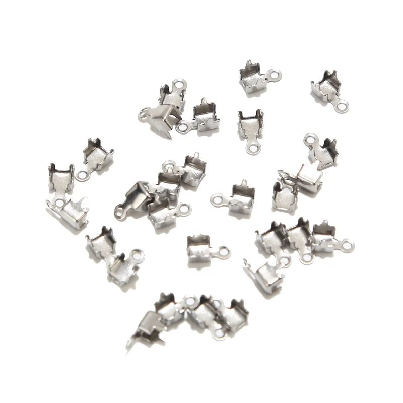 Замочки для цепочек Steel Cup Chain Tips, серый