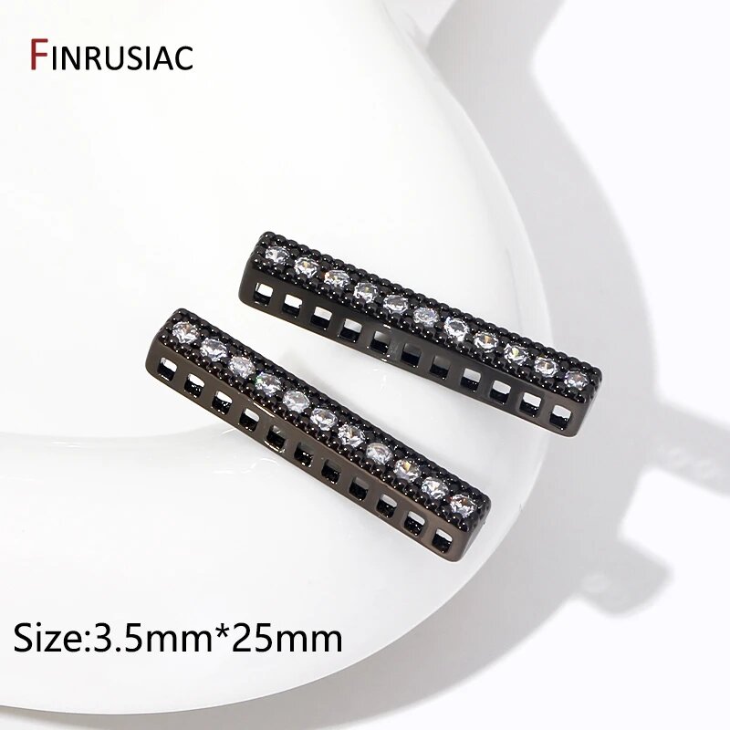Комплект для изготовления ожерелий FINRUSIAC черный медь золото 18к