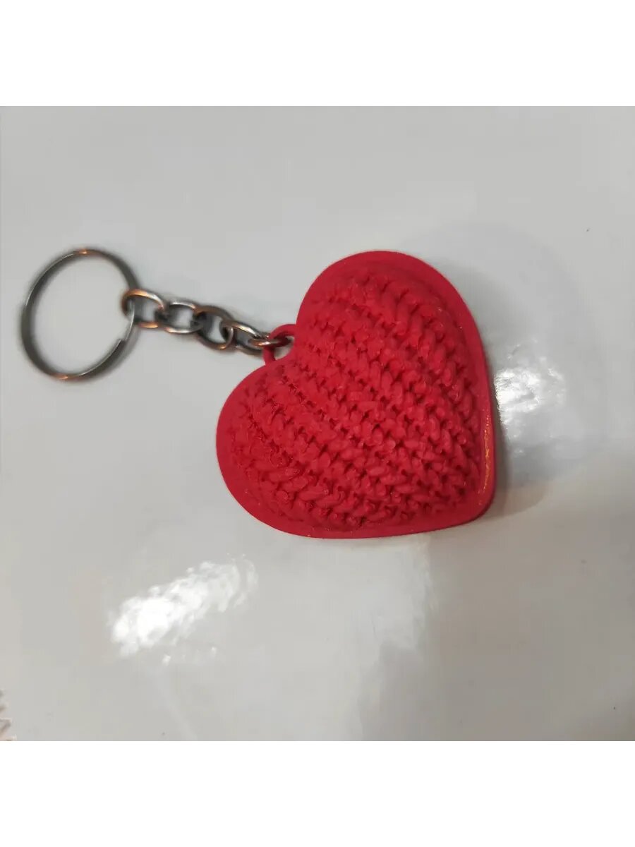 Брелок, красный, оранжевый — фото 1