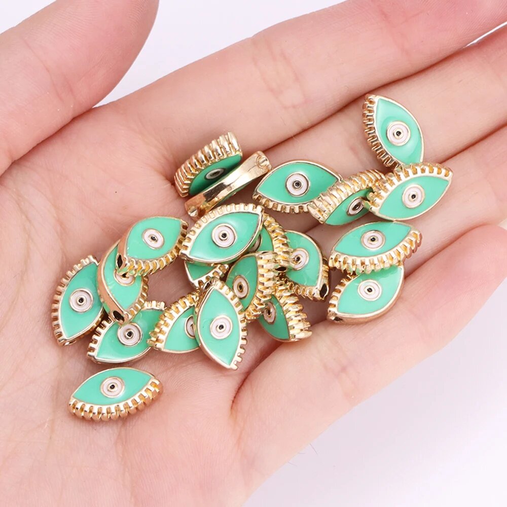 RUWENSHU Турецкие бусины от сглаза 10pcs
