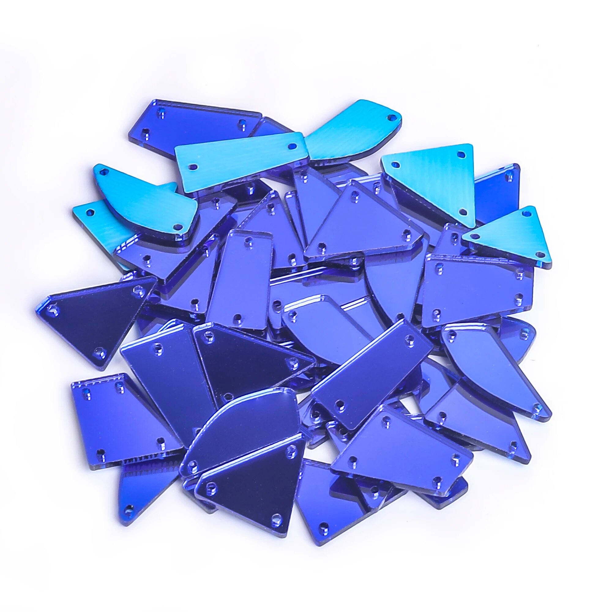 Стразы для вышивания FEIHUALING Синий, mix 50pcs, Синий, Deep blue
