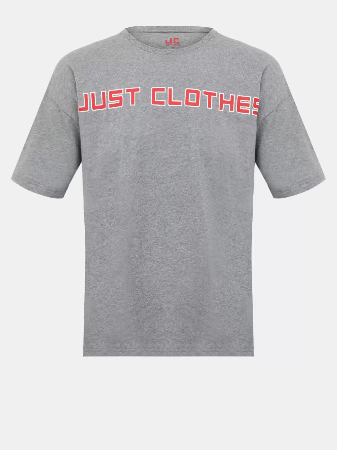 Футболка JUST CLOTHES, 1 шт., размер S, серый