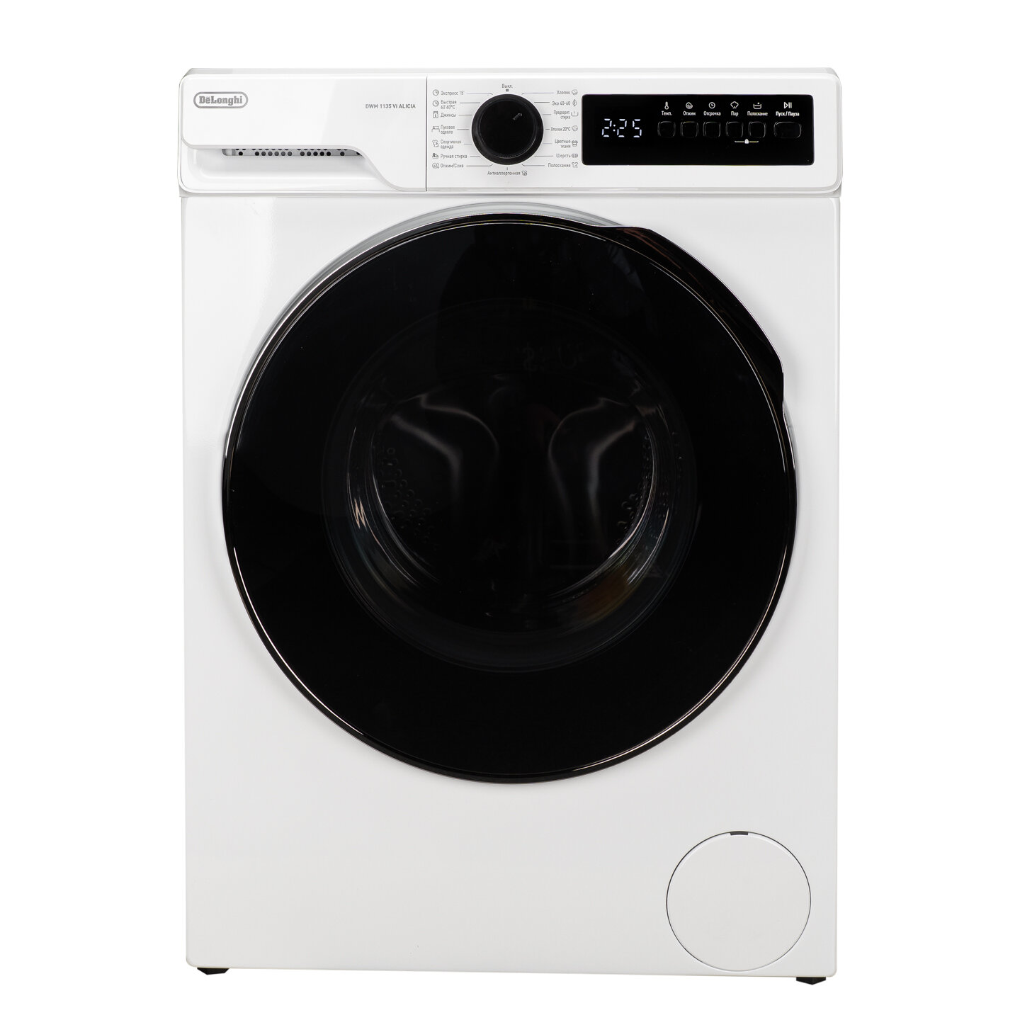 Стиральная машина DeLonghi "Alicia" DWM 1135, 15 программ, функция пара, загрузка 10,5 кг, инверторный мотор