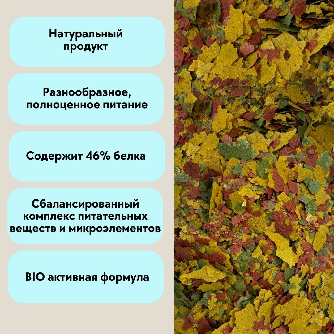 Основной Корм My Pet "Universal Basic", для всех видов аквариумных рыб, хлопья, 160 г — фото 1