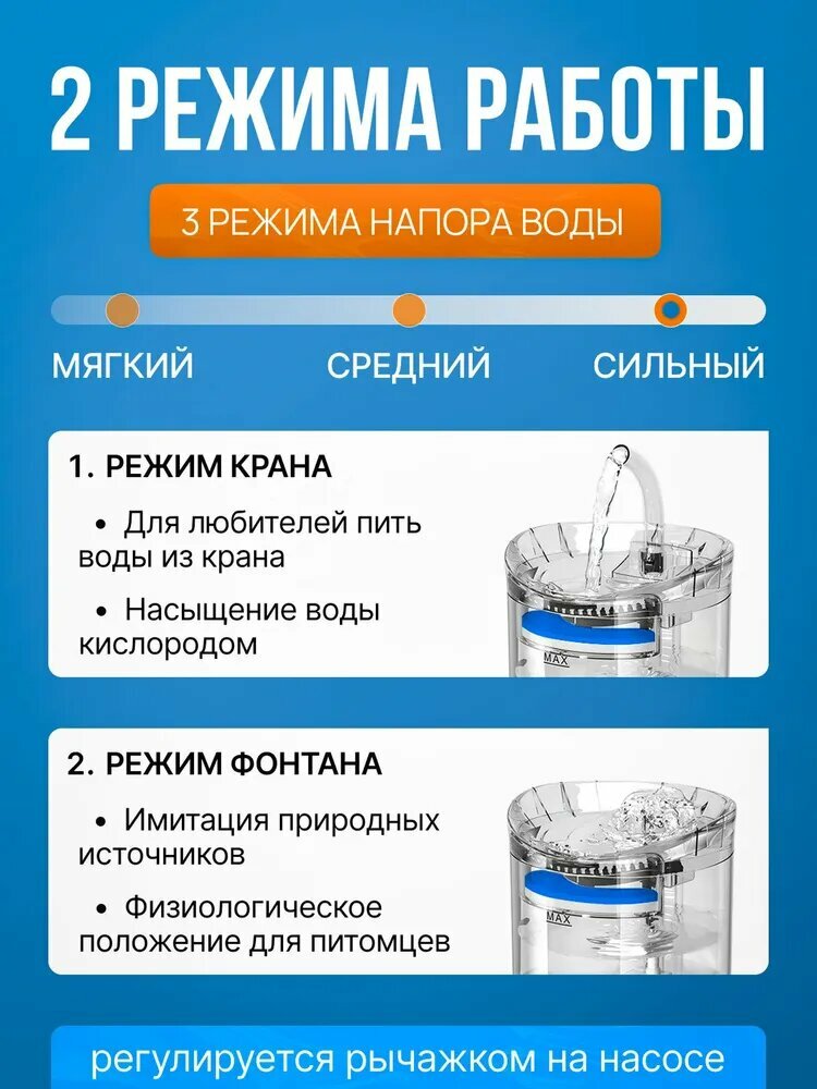 Изображение Фонтанчик для кошек питьевой, поилка для кошек