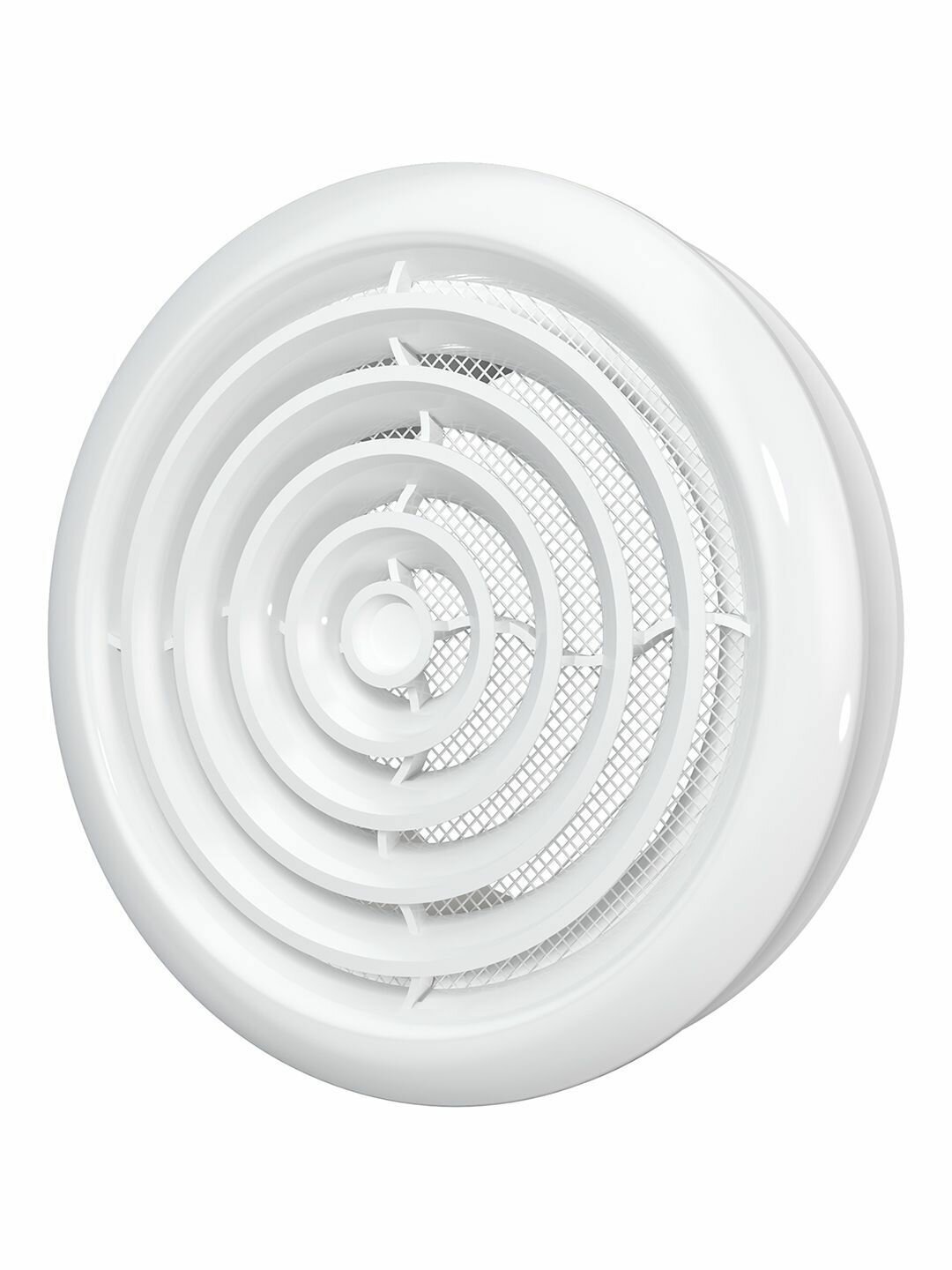 Диффузор DK фланец D100 сетка D143 пластик ERA цвет белый White