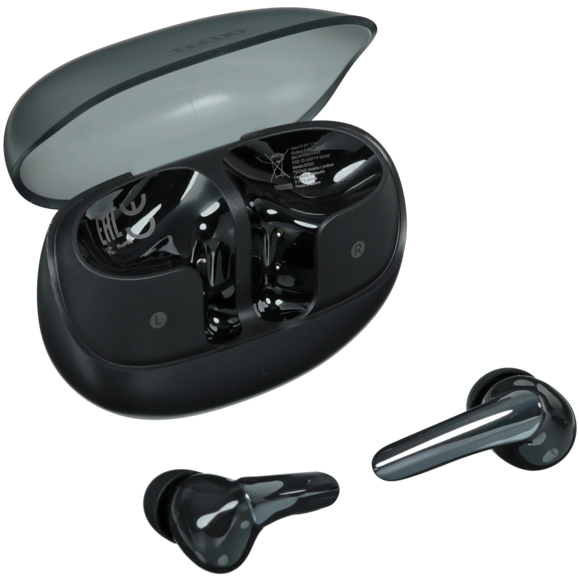 Наушники TECNO SC02 Sonic 2 Black