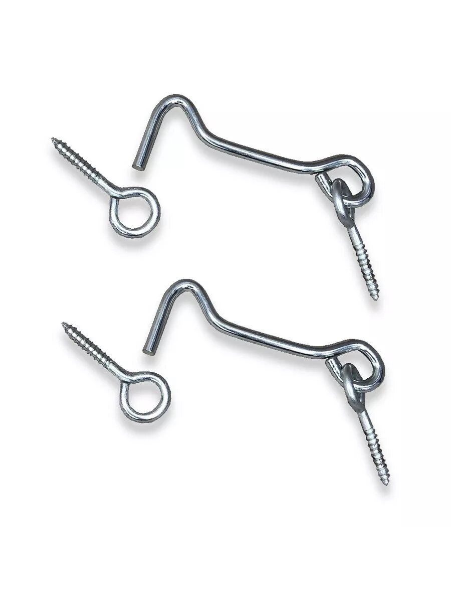 Крючок ветровой 75 мм цинк КР-75/1 (в комплекте 2 штуки)