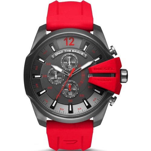 фото Наручные часы diesel mega chief dz4427, черный, красный