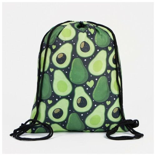 Мешок для обуви на шнурке цвет чёрныйзелёный 706₽