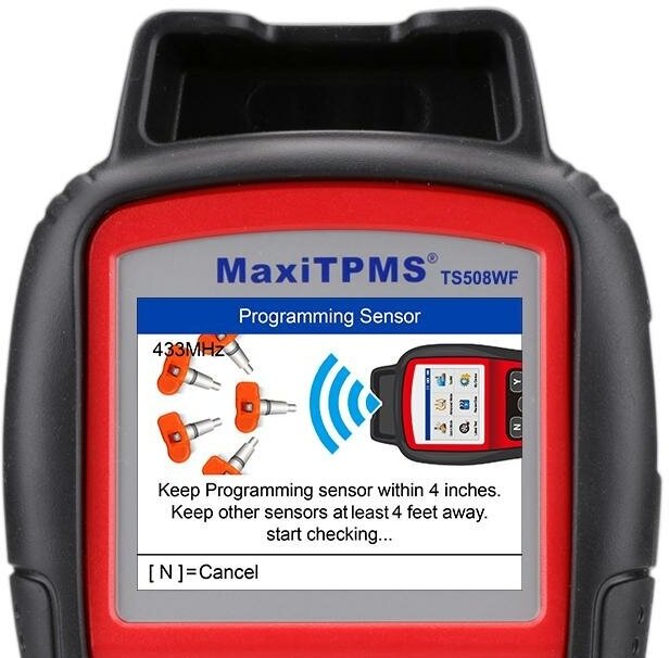 Сканер / программатор системы давления шин TPMS фимы AUTEL TS508