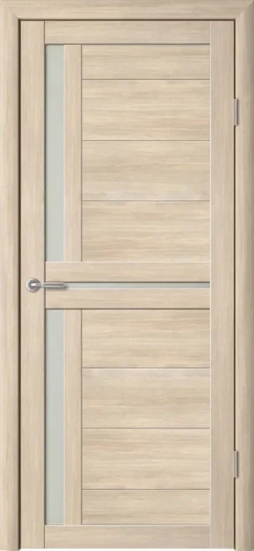 Межкомнатная дверь (комплект) Albero Кельн Эко-Шпон / Лиственница мокко / Стекло мателюкс 80х200