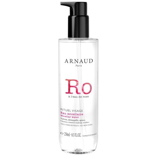 Arnaud вода мицеллярная очищающая для лица с розовой водой Ro, 250 мл, 250 г arnaud paris вода мицеллярная очищающая для лица rituel visage