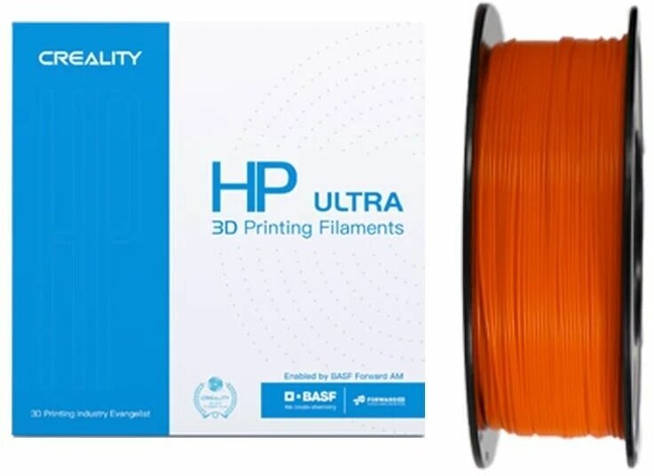 HP ULTRA PLA пластик для 3Д принтеров CREALITY оранжевый 1.75mm, 1кг