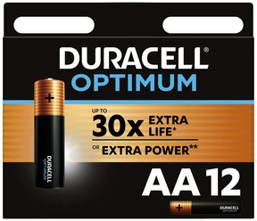 Элемент питания Duracell Optimum LR6 AA бл 12