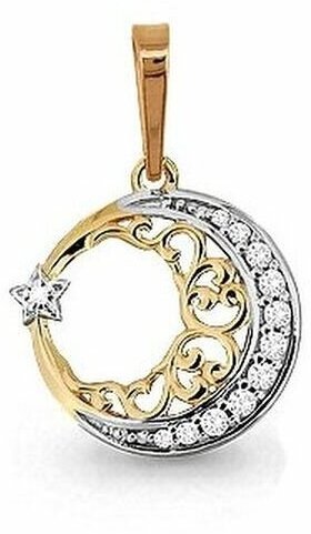 Подвеска MSJewellery, красное золото, 375 проба, фианит