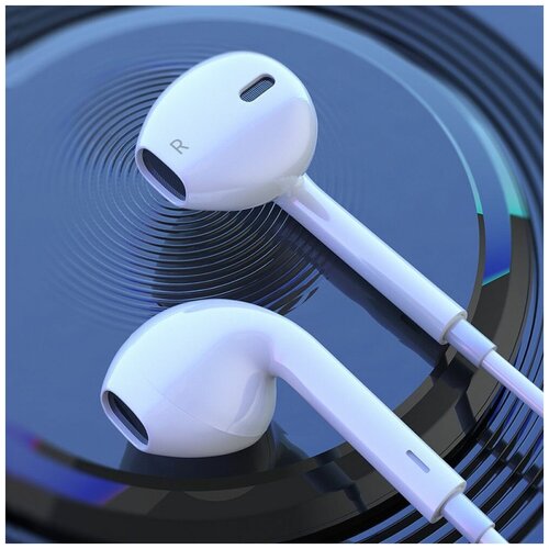 Наушники внутриканальные проводные для телефона с микрофоном кабель 12м Jack 35mm Гарнитура 32000₽