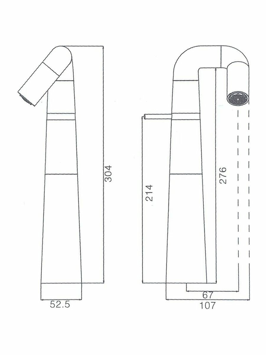 Смеситель для раковины высокий Haiba HB11813-7 прогресcивный картридж, черный. - фотография № 16