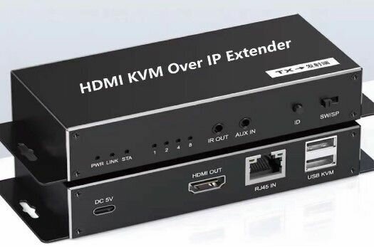 HDMI USB 4K 30 hz 180 метров KVM +IR удлинитель