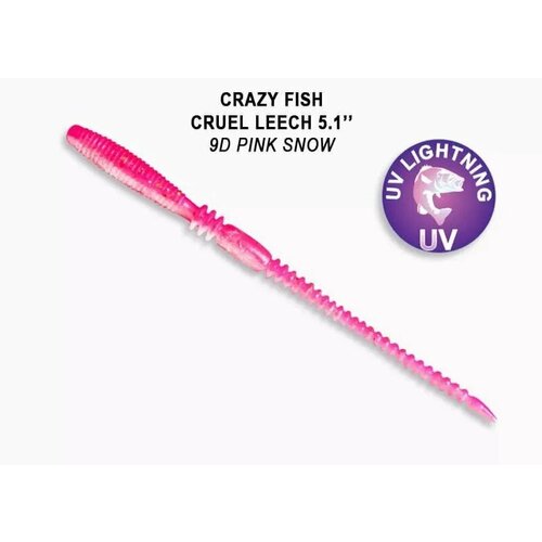 Силиконовые приманки Crazy Fish Cruel leech 5.1