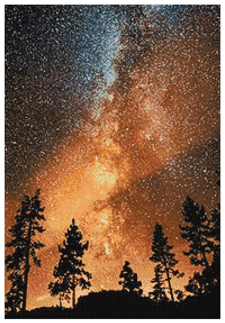 Алмазная мозаика Гранни «Звездное небо» (полная выкладка, 70х48 см, квадратные стразы)
