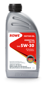 HC-синтетическое моторное масло ROWE Essential SAE 5W-30 MS-C3, 1 л, 1 кг