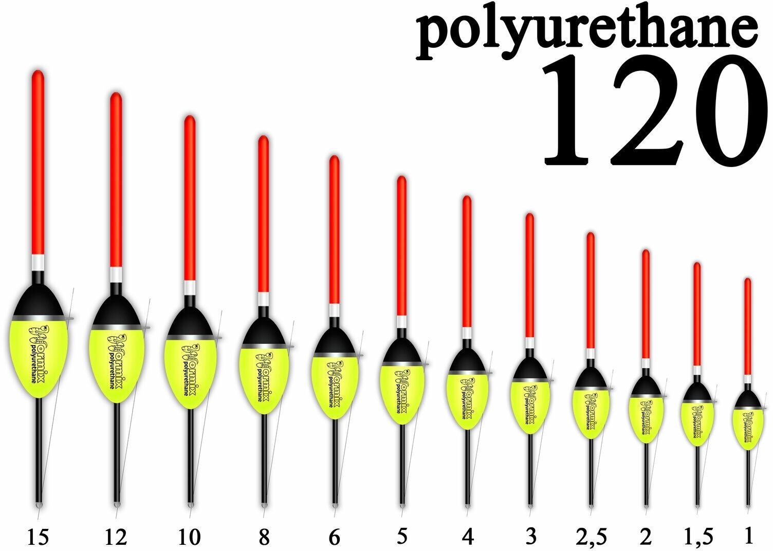 Wormix 120 Поплавок из полиуретана 8 гр уп.10 штук